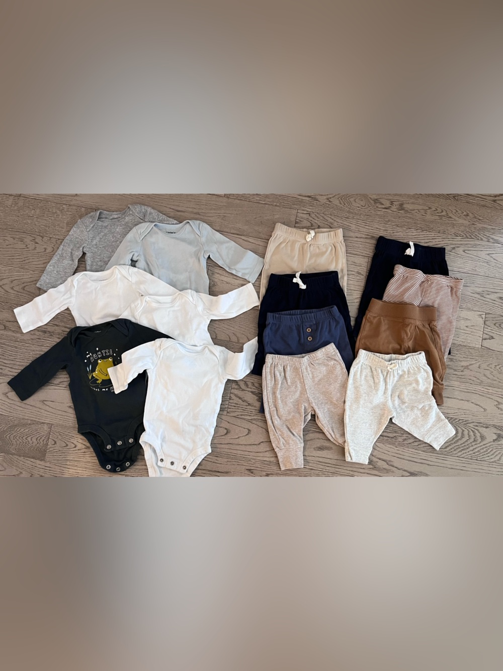 Baby Neutral Essentials Tops & Bottoms (0-3 months)
